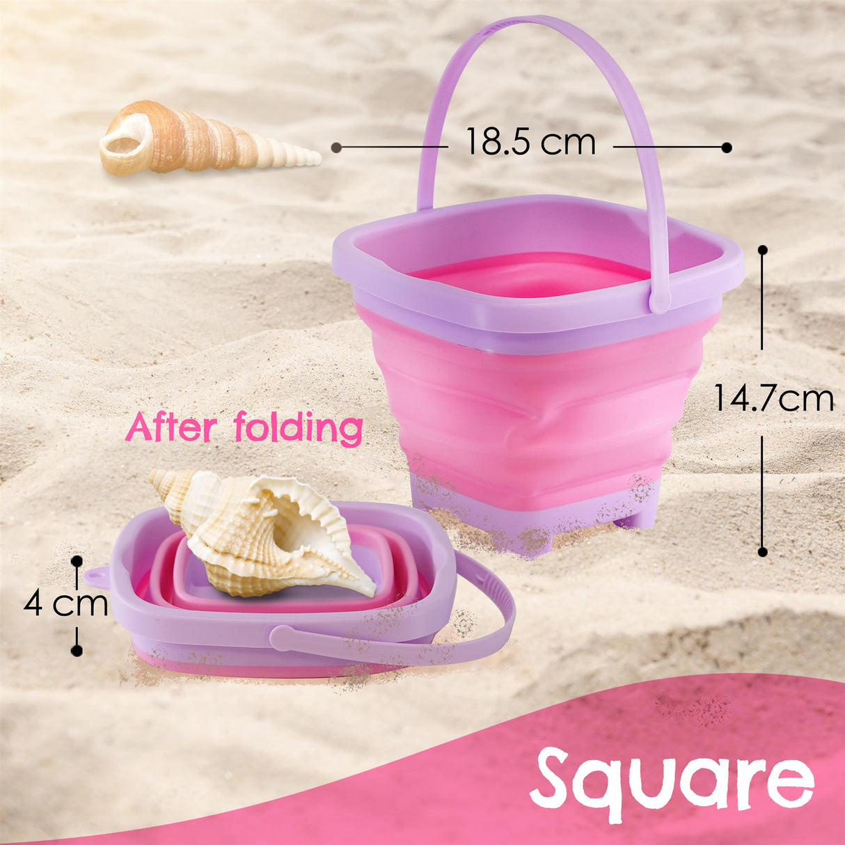 Collapsible Beach Bucket by The Magic Toy Shop - UKBuyZone