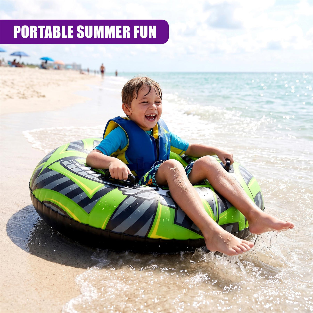 Inflatable Pool Ring 47" - Green
