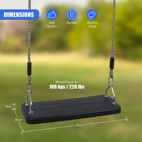 Swing Seat with Polyhemp Ropes by GEEZY - UKBuyZone