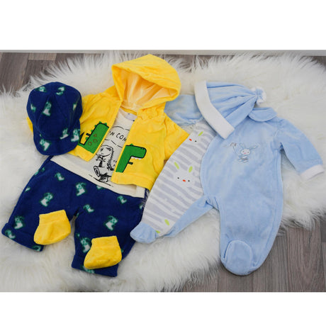 BiBi Outfits - Set of Two Doll Clothes (Blue & Dino) (50 cm / 20") by BiBi Doll - UKBuyZone