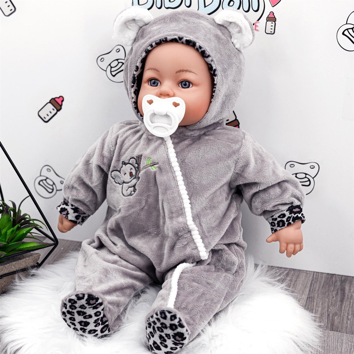 BiBi Outfits - Set of Two Doll Clothes (Koala & Stripy) (45 cm / 18") by BiBi Doll - UKBuyZone