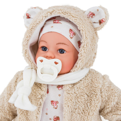 18" Bibi Girl Doll In Beige Coat by BiBi Doll - UKBuyZone