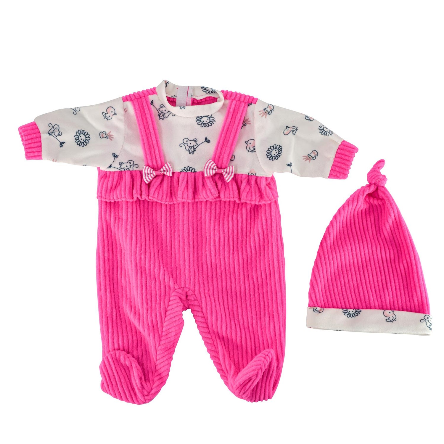 BiBi Outfits - Set of Two Doll Clothes (Hot Pink & Purple Coat) (45 cm / 18") by BiBi Doll - UKBuyZone