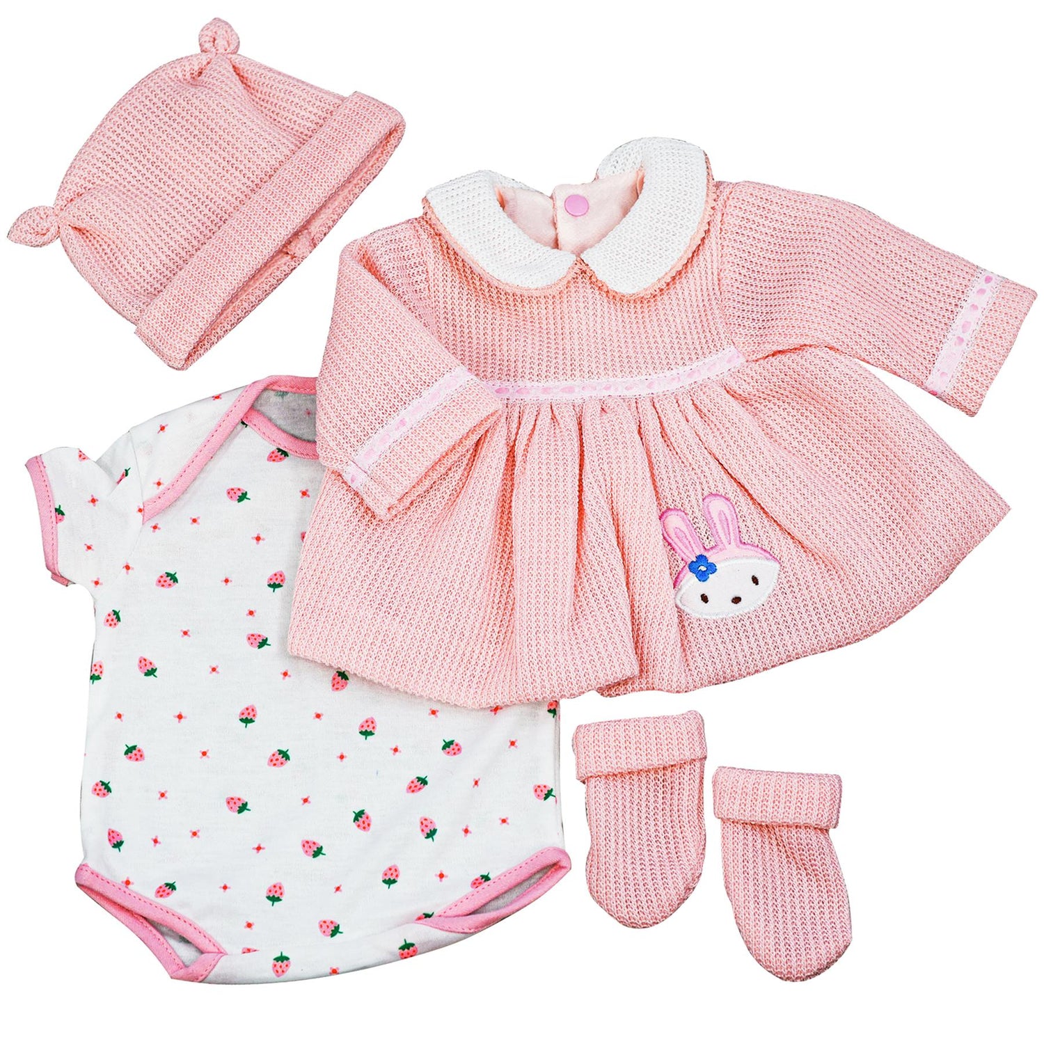 BiBi Outfits - Reborn Doll Clothes (Pink Dress) (50 cm / 20") by BiBi Doll - UKBuyZone