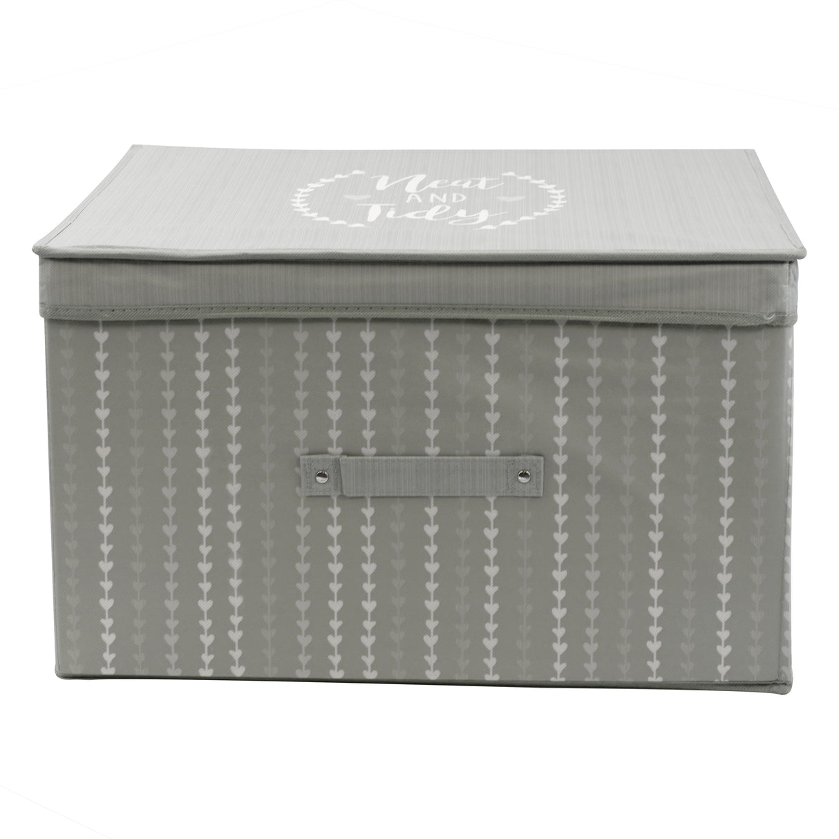 Gray Hearts Large Storage Box by The Magic Toy Shop - UKBuyZone