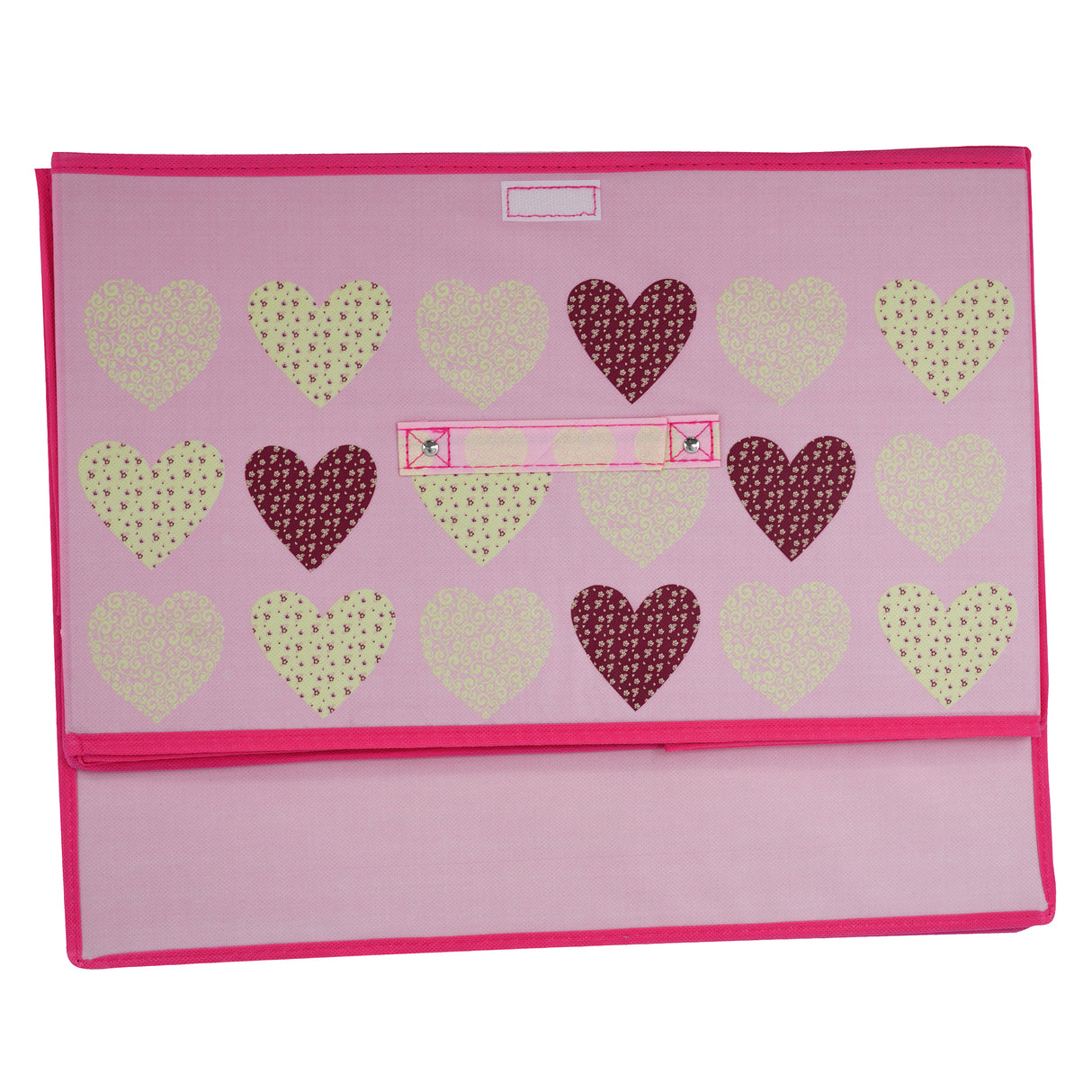 Pink Hearts Large Storage Box by The Magic Toy Shop - UKBuyZone