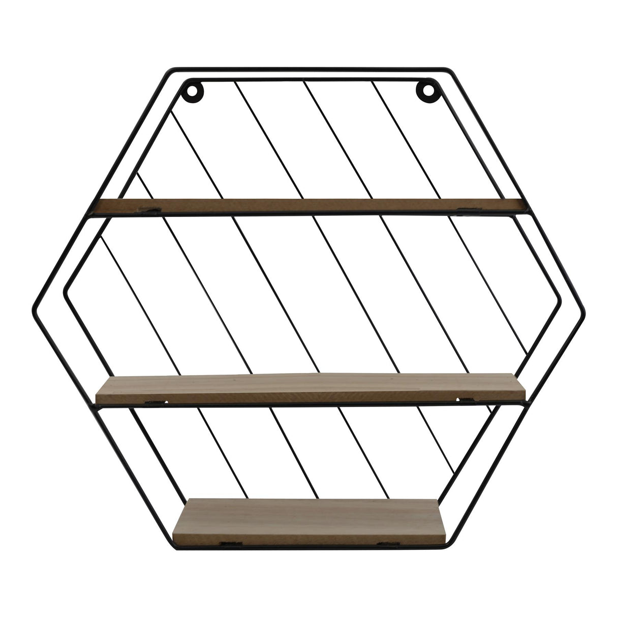 Modern Shelf of Metal Wire and Wood Perfect for Storaging Small Items by Geezy - UKBuyZone