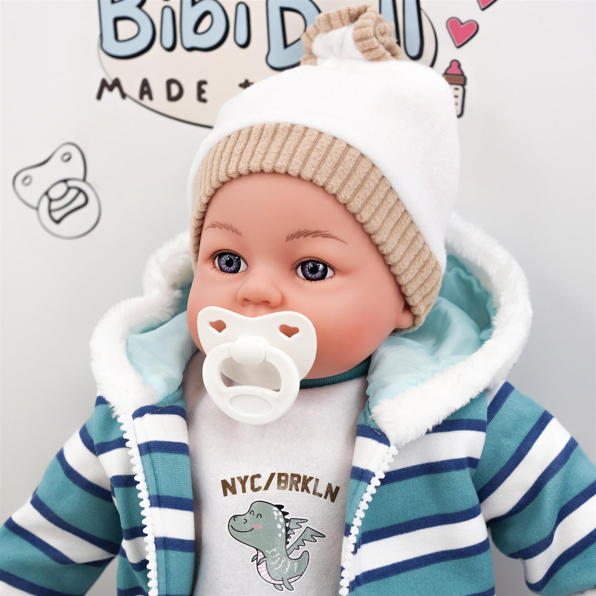 BiBi Outfits - Set of Two Doll Clothes (Koala & Stripy) (45 cm / 18") by BiBi Doll - UKBuyZone
