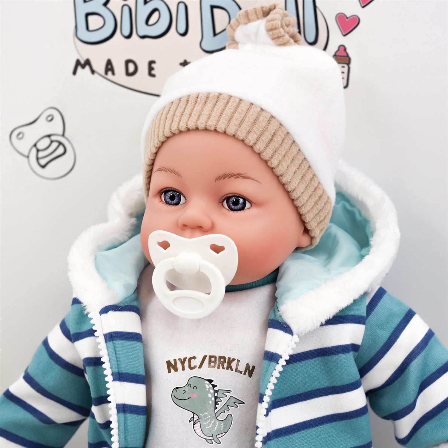 BiBi Outfits - Set of Two Doll Clothes (Koala & Stripy) (45 cm / 18") by BiBi Doll - UKBuyZone