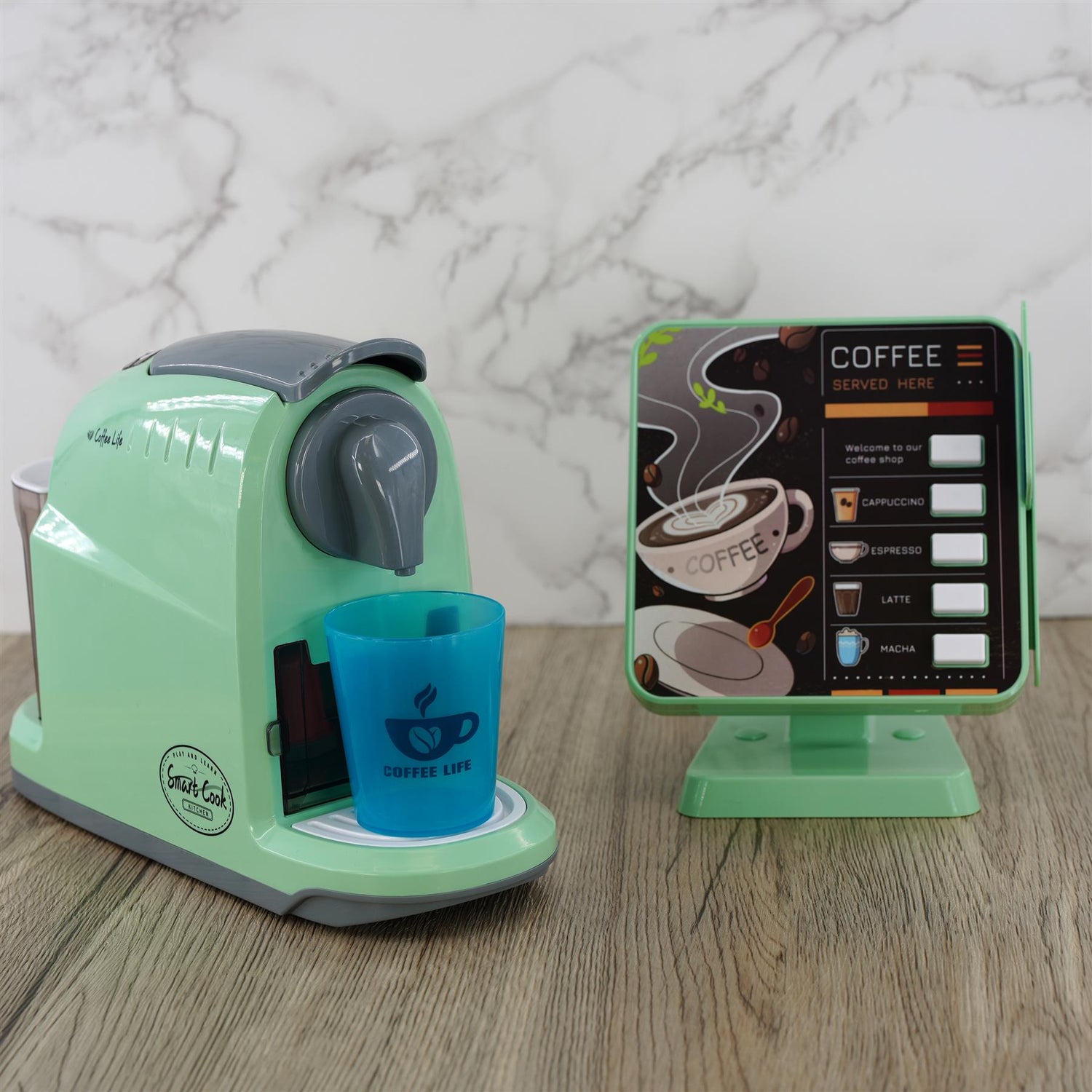 Kids coffee Maker Role Play Set by The Magic Toy Shop - UKBuyZone