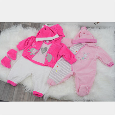 BiBi Outfits - Set of Two Doll Clothes (Pink Elephant & Pink) (50 cm / 20") by BiBi Doll - UKBuyZone