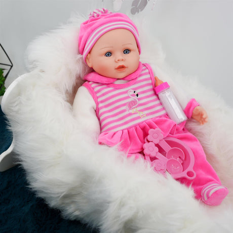 BiBI Baby Girl with Accessories & Bonus Outfit (40 cm / 16") by BiBi Doll - UKBuyZone