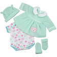 BiBi Outfits - Reborn Doll Clothes (Mint Dress) (50 cm / 20") by BiBi Doll - UKBuyZone