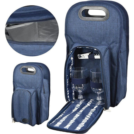 2 Person Denim Wine Bottle Cooler by GEEZY - UKBuyZone