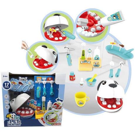 17 PCS Kids Pets Dentist Play Set by The Magic Toy Shop - UKBuyZone