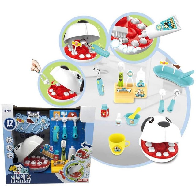 17 PCS Kids Pets Dentist Play Set by The Magic Toy Shop - UKBuyZone