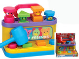 Multi-coloured Pop Up Friends with Hammer by The Magic Toy Shop - UKBuyZone