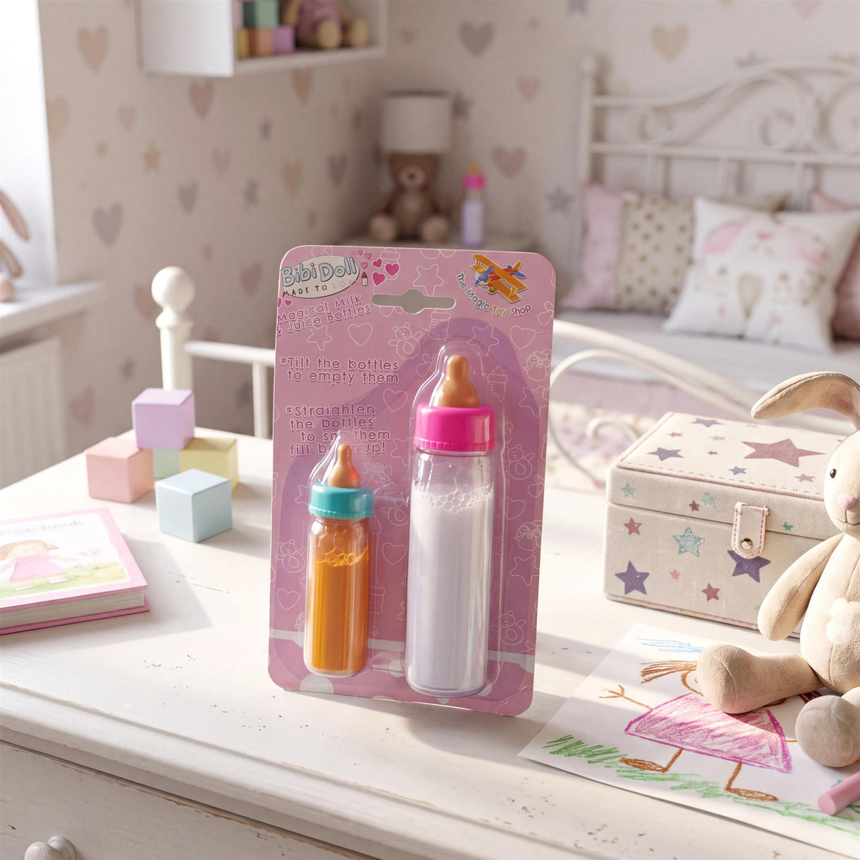 BiBi Doll Magic Milk Bottles Set of 2
