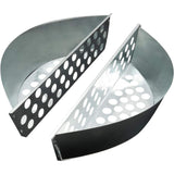 2Pcs Steel BBQ Grill Basket Charcoal Briquette Holders