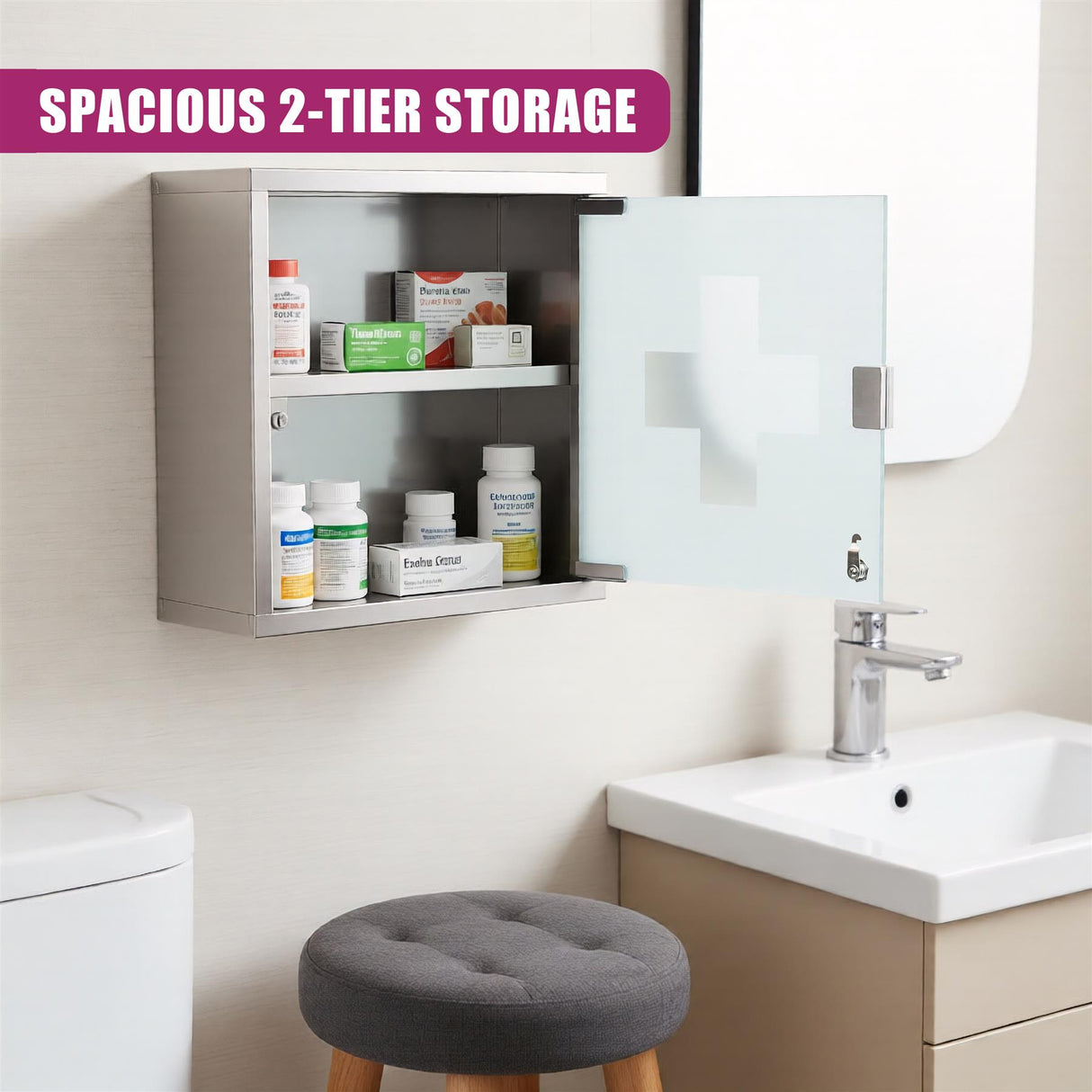 Wall Mountable Medicine Cabinet