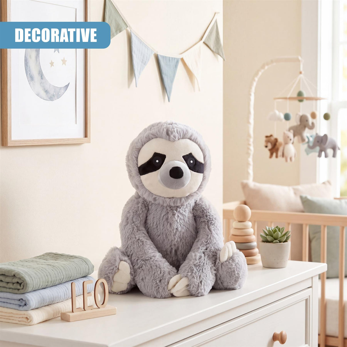 10" Hanging Sloth Soft Toy