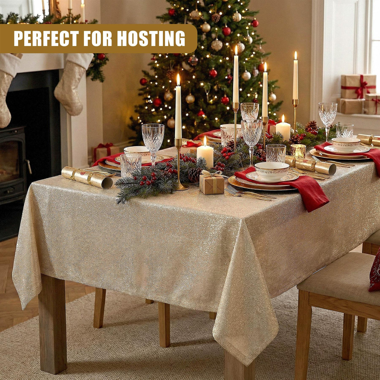 Metallic Table Cloth