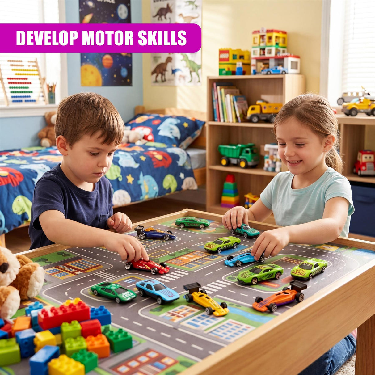 36 Piece Die-Cast Car Set