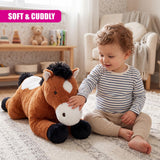 25" Brown Horse Soft Toy