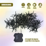 300 LED Cluster Christmas Lights - Warm White