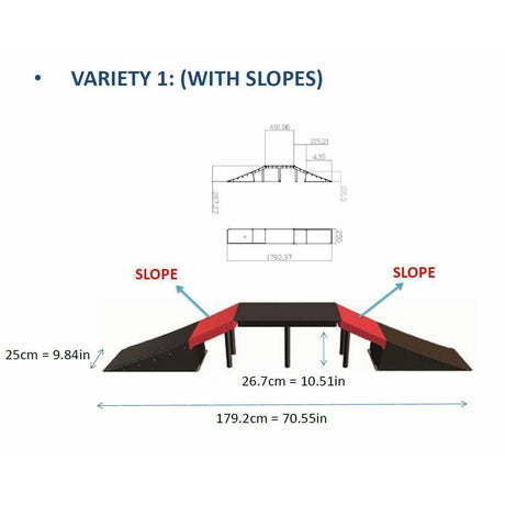 GEEZY Multi-Functional 6-in-1 Ramp Set