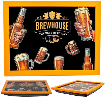 Brewhouse Lap Tray With Bean Bag Cushion by Geezy - UKBuyZone