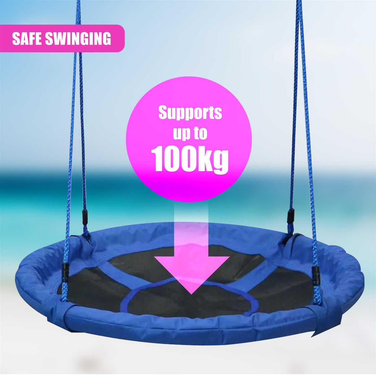 Large Nest Swing for 2 kids by The Magic Toy Shop - UKBuyZone