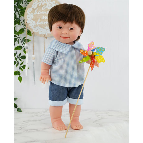 BiBi Doll Down Syndrome Boy - Brown Hair (36 cm / 14") by BiBi Doll - UKBuyZone