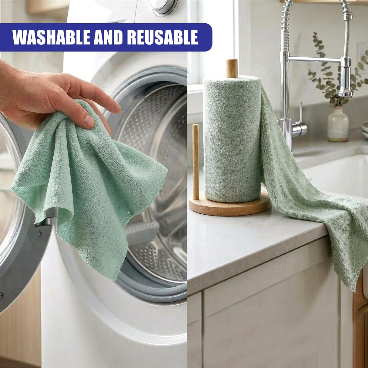 Microfibre Cloth Roll, 100 Tear Off Sheets