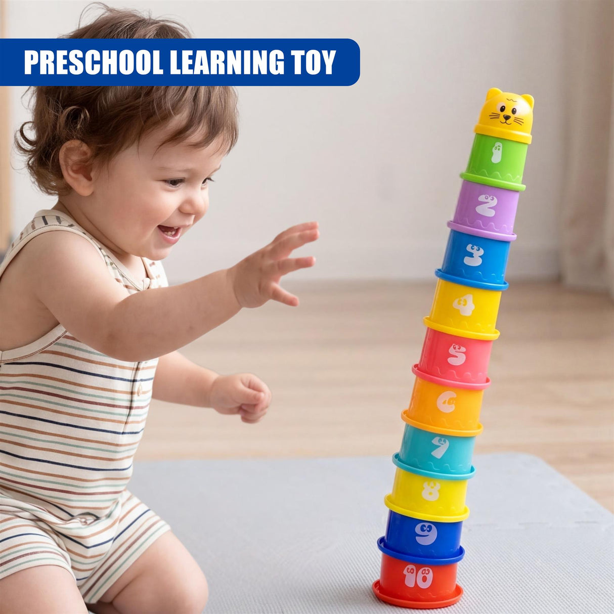 11-Piece Stacking Cups Playset