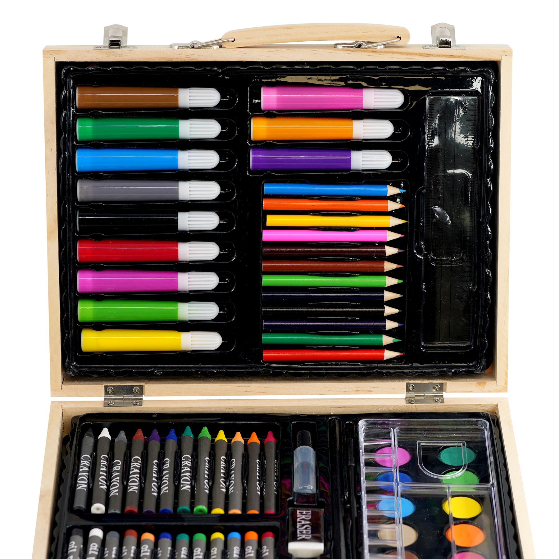 67 Pieces Art Set in a Wooden Case by The Magic Toy Shop - UKBuyZone