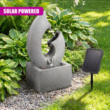 Horn Solar Water Feature with LED Lights
