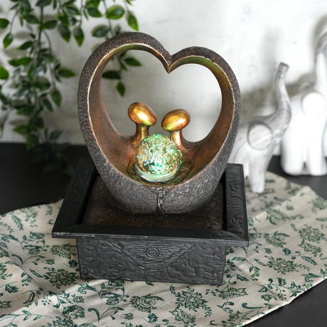 Heart Water Feature Led Lights by GEEZY - UKBuyZone