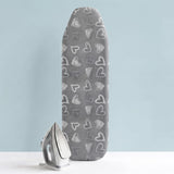 Grey Heart Ironing Board Cover (122 x 38 cm)