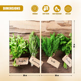 Glass Cutting Boards with Herbs Design