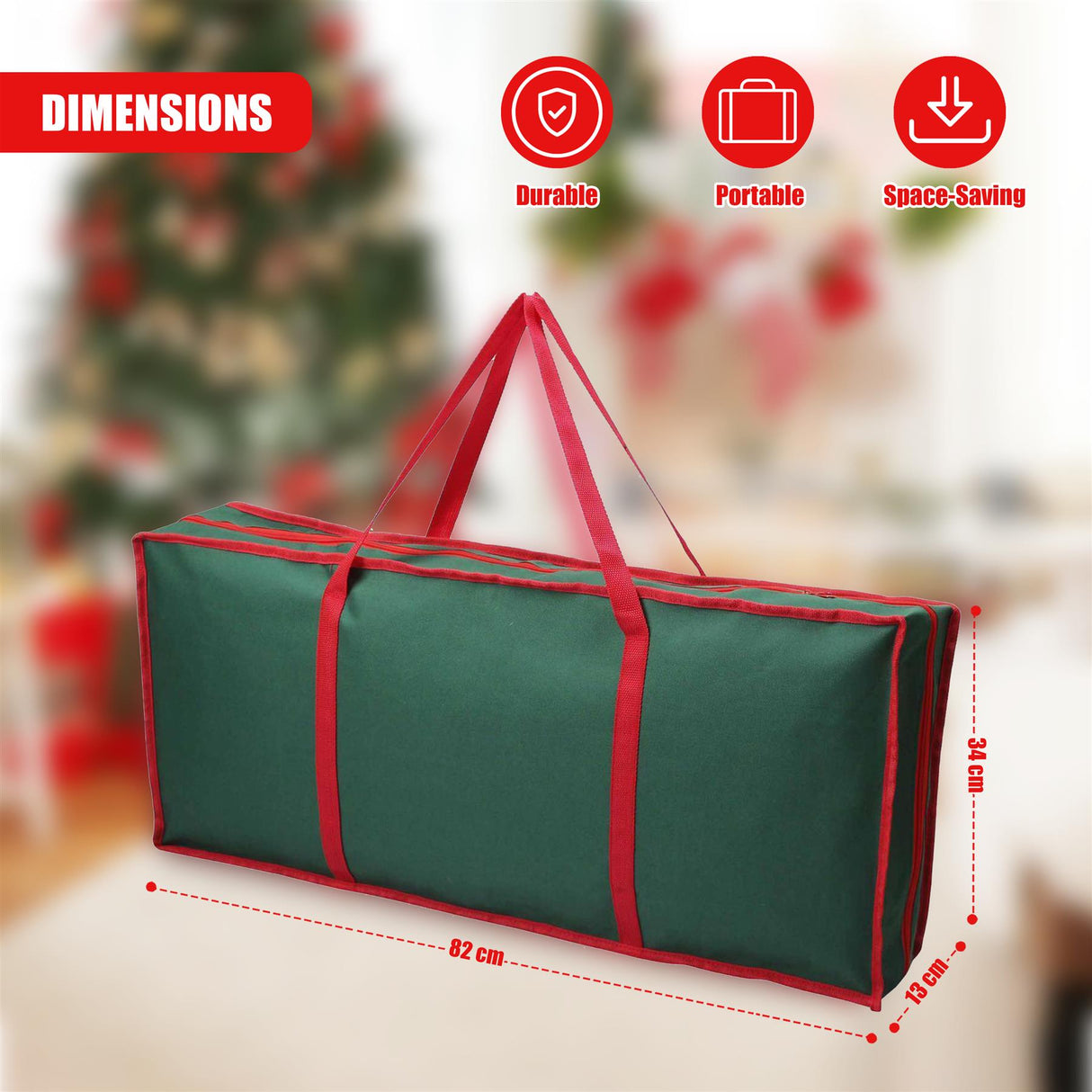 Christmas Wrapping Paper Storage Bag