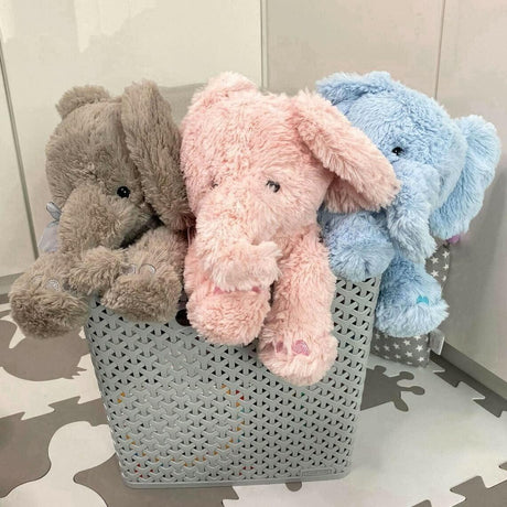 Blue Plush Elephant Soft Toys by The Magic Toy Shop - UKBuyZone