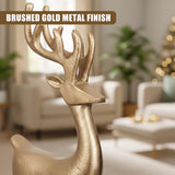 Golden Reindeer Ornament
