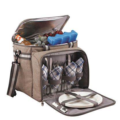 4 Person Picnic Hamper Bag by GEEZY - UKBuyZone