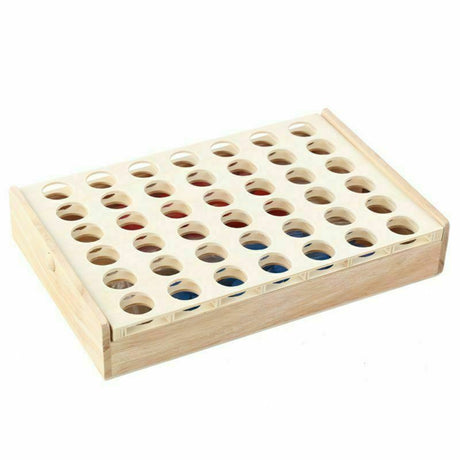 4 in a Row Traditional Wooden Game by The Magic Toy Shop - UKBuyZone