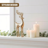 Golden Reindeer Ornament