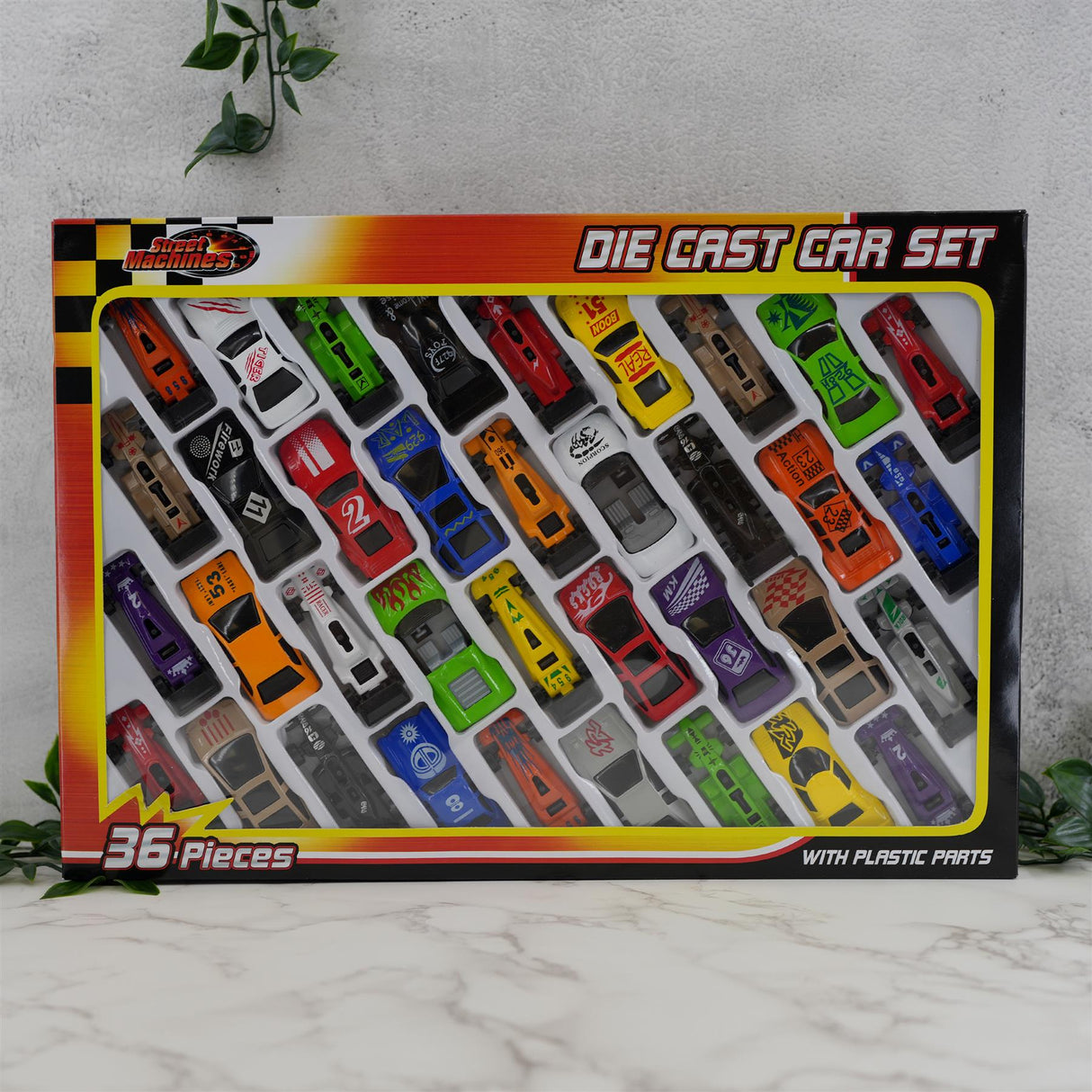 36 Piece Die-Cast Car Set