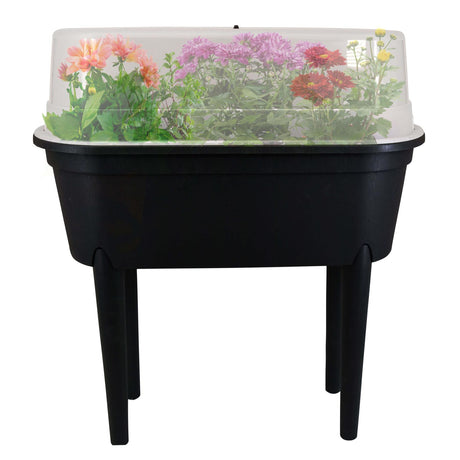 GEEZY Large Black Raised Garden Bed Planter With Lid and Legs Greenhouse Growing Table - The Magic Toy Shop