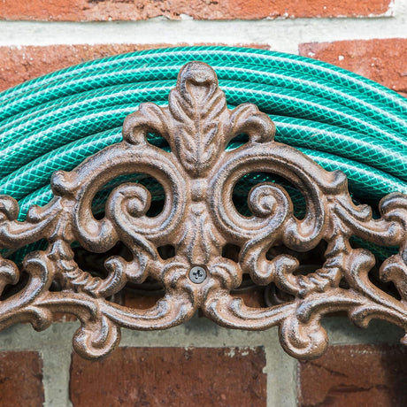 GEEZY Cast Iron Garden Hose Holder