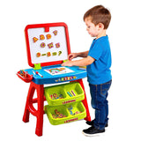 Learning Desk & Magnetic Easel Chalkboard